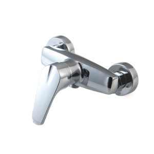 Chrome Wall-Mounted Shower Mixer Tap